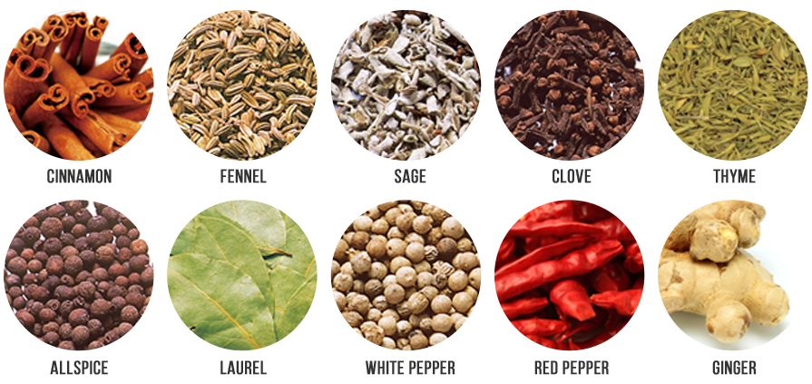 Over 10 kinds of spices