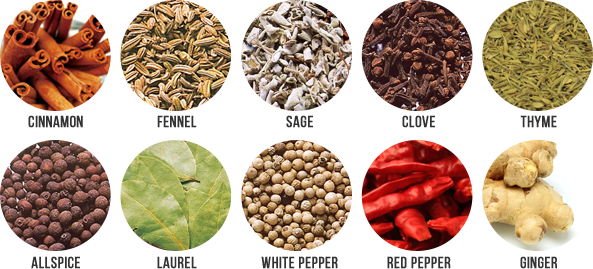 Over 10 kinds of spices
