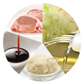 What are the five most vital components for tonkatsu?